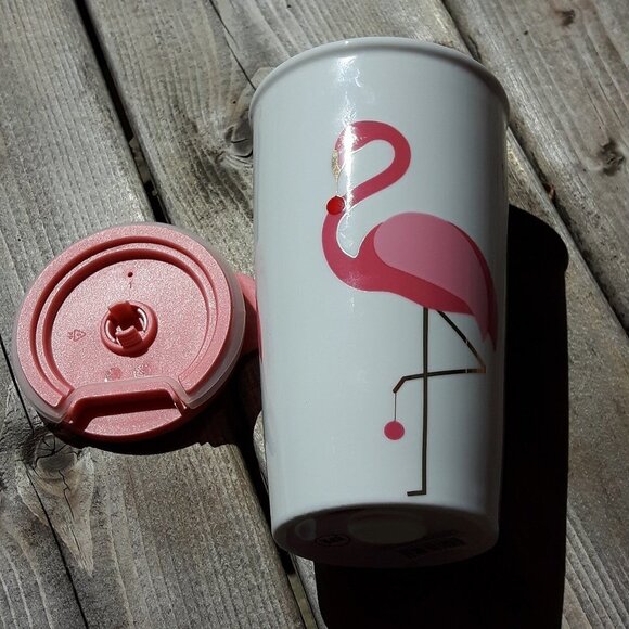 David's Tea Mug Holiday Flamingo Christmas Lights - Picture 2 of 3